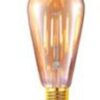 E27 LED Filament Lamp 6w ST64 Amber